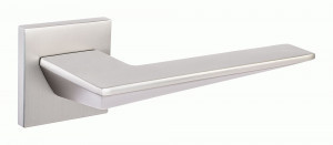 Ручка дверная компл.квадрат.основ. РЕНЦ Кроне никель супер матовый INDH 320-03 slim MSN