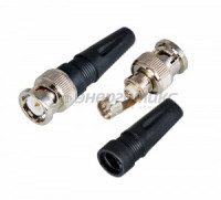 Штекер BNC RG6 без пайки (под винт) с колпачком REXANT (50!) 05-3071