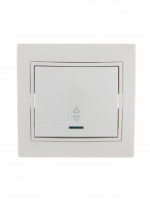 Lezard Мира выкл. СУ 1 кл. 10А (проходн., инд.) бел. (корпус PC) 701-0202-114