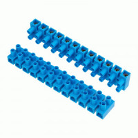 REXANT зажим винтовой ЗВИ-80 (KВ-35) 12пар, 10-35мм2, 80A, полипропилен, синий (10шт, цена за шт)