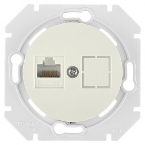 Bylectrica РЕТРО ПРОВАНС мех. комп. роз. 1 мест. RJ-45 СУ корп. ABS (РК18-6311 беж)