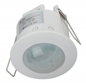 ЭРА датчик движения ИК MD 018 потолочный встраив. 1200W, 6м, 360гр. IP20 8523