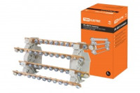 TDM РБ-400 распред. блок (кросс-модуль) на DIN-рейку 4П 400А (4 шины 11xM6+1хM8) SQ0823-0010