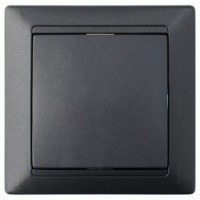 Bylectrica СТИЛЬ выкл. 1 кл. СУ с самовозвратом черный графит (С110-896 черный графит)