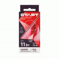 СТАРТ лампа св/д Шар G45 E14 11W(880lm) 4000K 4K 80x45 матов пласт/алюм IC-драйвер 1317