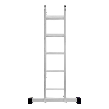 Лестница шарнирная алюминиевая, 2 х 4 + 2 х 5, Сибртех