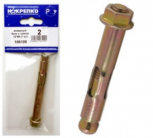 Анкерный болт с гайкой 12*99 (1 шт BL) (цена за шт) НАКРЕПКО 106109