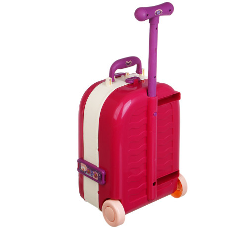 ИГРОЛЕНД Игровой набор "Кухня в чемодане", на колесах, PP, картон, 22х15,5х31 см