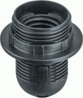 Navigator Патрон E27 пластик. люстровый с кольцом, черный NLH-PL-R1-E27-BL (50!) 61351