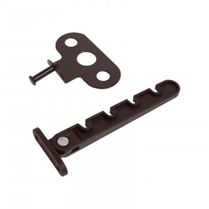 Ограничитель открывания окна ЛДМ L-110 мм корич  (100,10!!!)