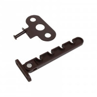 Ограничитель открывания окна ЛДМ L-110 мм корич (100,10!!!)