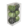 СНОУ БУМ Набор шаров 6 см, 6 шт, зеленый, 26-154