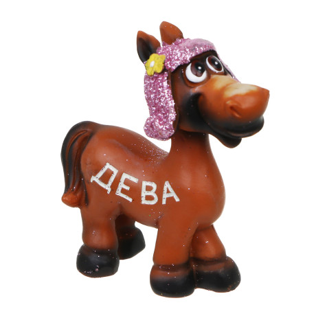 СНОУ БУМ Фигурка лошади Зодиак 8x4x8 см, 12 дизайнов, полистоун