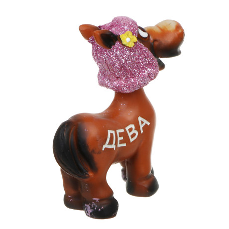 СНОУ БУМ Фигурка лошади Зодиак 8x4x8 см, 12 дизайнов, полистоун