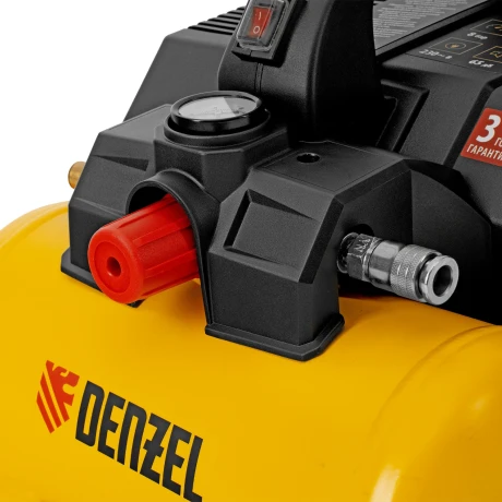 Компрессор  DLS750/6 безмасляный малошумный 750 Вт, 140 л/мин,ресивер 6 л Denzel