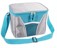 Термосумка-бокс Ecos 6л. 22*17*17см. сер. жаккард CB-43 плечев. ремень (ПЭ 420D/ПЕВА/ПЭ 4мм) 6543