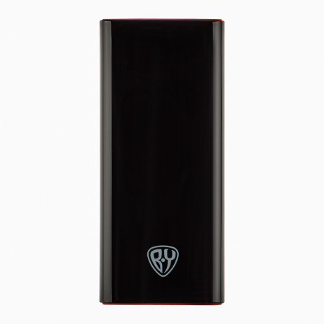 BY Аккумулятор мобильный, 8000 мАч, 2xUSB, 2А, дисплей, прорезиненный, красный