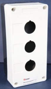 EKF Корпус КП103 пластиковый 3 кнопки белый  (1/5)