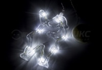Фигура световая на присоске &quot;Санта-Клаус&quot; 8LED бел тепл, ААА*3шт 501-018 Neon Night