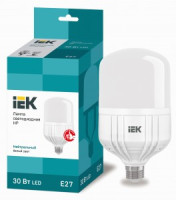 IEK лампа св/д высок. HP E27 30W(2700lm) 4000K 4K 196х112  матовая LLE-HP-30-230-40-E27