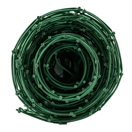 Решетка заборная в рулоне, 1 х 20 м, ячейка 83 х 83 мм, пластиковая, зеленая,