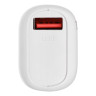 BY Аккумулятор мобильный Мини, 5000мАч, USB/Type-C, Быстрая зарядка QC3.0+PD, 5A, белый