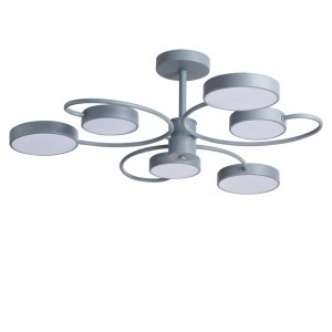 LUMION 5656/90CL LEDIO LN23 серый Люстра LED 90W 3607lm 3000-6000К 220V EVIN