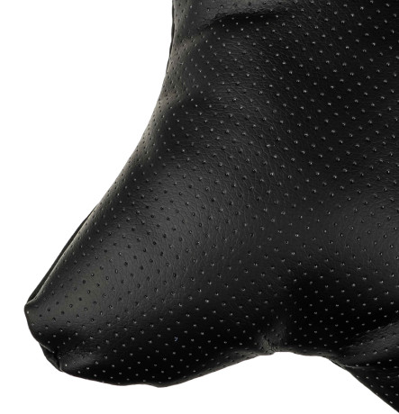 ЕРМАК Подушка на подголовник "косточка" перфор.экокожа, 29x23см, черная