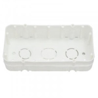 Bylectrica кор. уст. 2-х мест. для твердых стен СУ 130х67х27мм, полипропилен, К-241