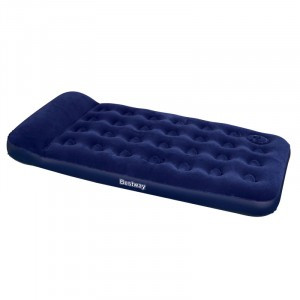 Матрас надувной 99*188*28см, встроен. ножн. насос, флок/ПВХ Bestway 030562 (Вьетнам)