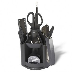 Канцелярский набор STAFF эконом, 10 предметов, вращающаяся конструкция, 230742