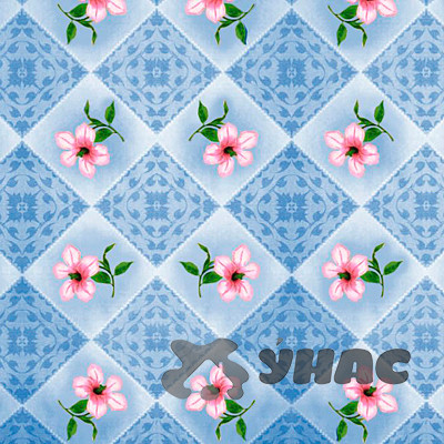 Клеенка тканая основа 125*25м 1 сорт 924/1 (424/1) (розы) Тверь