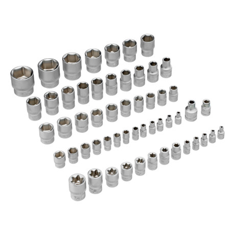 Набор инструментов, 1/4", 3/8", 1/2", Cr-V, S2, усиленный кейс, 151 предмет Stels