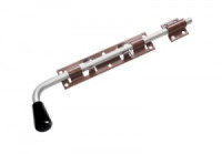 Засов Домарт гаражный ЗГ-400 мод.2 медь антик. d-16мм5)