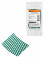 TDM термоусадка трубка ТТкНГ (3:1) 2,4/0,8 зеленая 10см (14шт/уп, цена за уп) SQ0548-2602