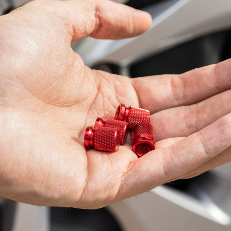 ЕРМАК Набор заглушек ниппеля 4шт., красный