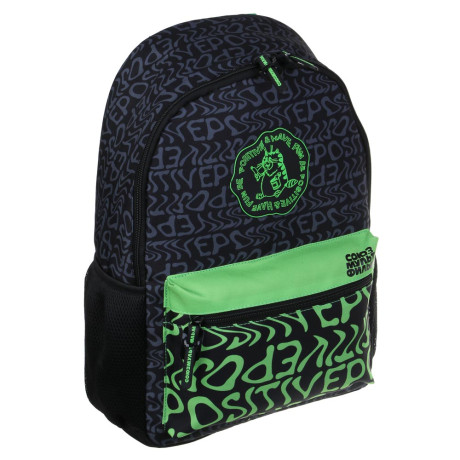 Попугай Кеша Рюкзак подростковый 40х30х15см, 1 отд., 4карм.(1на спинке), уплот.лямки, нашив.,нейлон