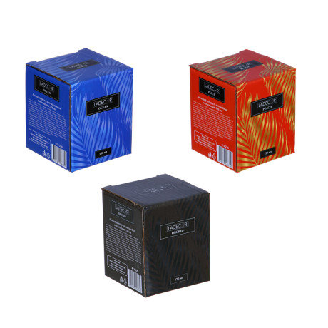 LADECOR Аромадиффузор для автомобиля и помещения, 120 мл, океан, персик, орхидея