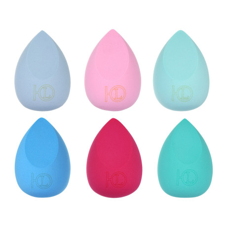 ЮНИLOOK Спонж для нанесения тональной основы, латекс, 6x4см, 3-6 цветов