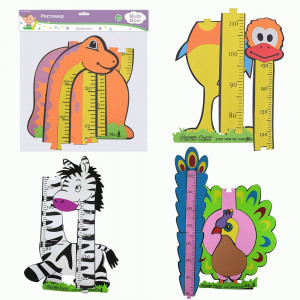 Ростомер до 150см, 45*33,5см, 4 дизайна (кратность 3!!!) ЭВА VL90-149