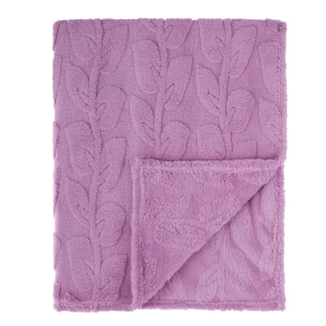 PROVANCE Ботаника Плед с узором 130х170см, 100% полиэстер, 3 цвета