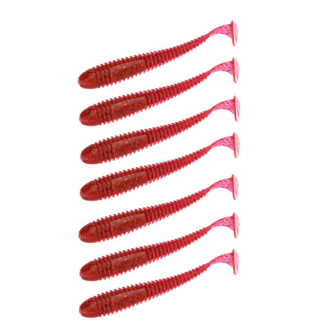 KAIDA Приманка силиконовая ТВИСТЕР 3,5", 9см, 4гр, HT009, 7шт