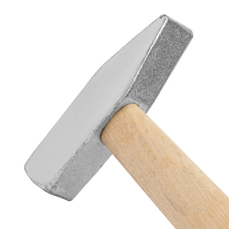 Молоток слесарный, 400 г, квадратный боек, деревянная рукоятка