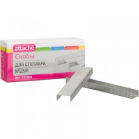 Скобы для степлера N23/6 Attache, оцинкованные 1000 шт в упаковке 793666