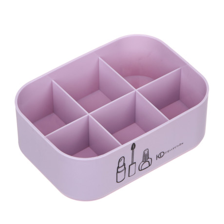 ЮНИLOOK Органайзер для косметики 15,6х11,3х7 см, пластик PP, 2 цвета