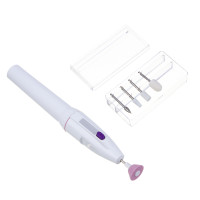 LEBEN Набор для маникюра, 1xАА не в компл., 5 насадок, 1 скорость