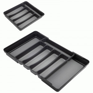 Лоток д/столовых приборов FORMA (раздвижной) 33,5*30(53)*5,5см, 7 отделений, пластик 108303 Mallony