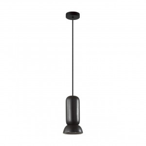 ODEON LIGHT 5054/1D PENDANT ODL24 315 чер./мет/керамика Подвес GU10 LED 4W KERAMA 81