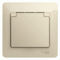 Systeme Electric GLOSSA роз. СУ 1 мест. беж. (пл.осн., земля, штор., крыш) GSL000246 (15!)