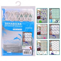 Штора д/ванной комнаты, 180*180см (кратность 4!!!), винил СН34-85 Мультидом